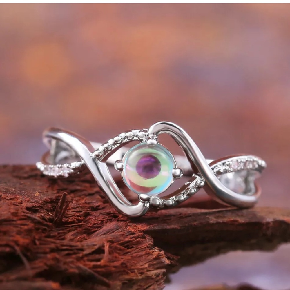 Gorgeous Ring 925 Silver Jewelry Moonstone Ring - Picture 1 of 5